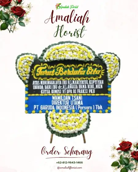 Papan Bunga Duka Wedding Outdoor Merak